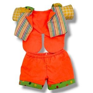 Vintage 1985 Cabbage Patch Kids Clown Outfit Costume Clothes Doll Accessory Toy‎
